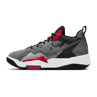AIR JORDAN Jordan Zoom 92 男子篮球鞋 CK9183-006 烟灰/红色/白色/黑色 44