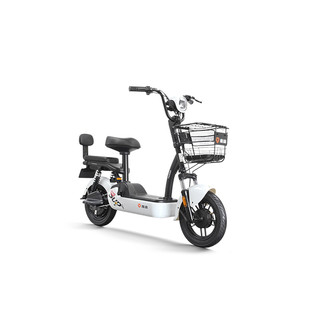 Yadea 雅迪 小金鼠-L 锂电版 电动自行车 TDT1205Z 48V/12AH锂电池 白色
