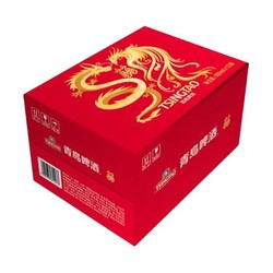 TSINGTAO 青岛啤酒 经典啤酒 500ml*12听 龙凤喜罐 喜酒婚宴 送礼整箱