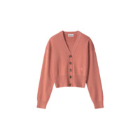 KENZO 凯卓 2021春夏系列 女士V领针织开衫 FB52CA5543AB 淡粉色 S