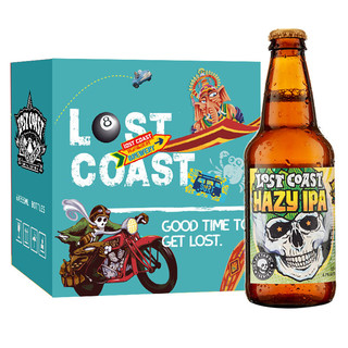 LOST COAST 迷失海岸 幽灵浑浊IPA啤酒355ml*6瓶美国进口礼盒装