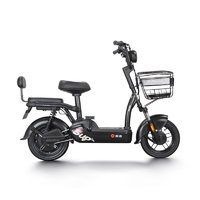 Yadea 雅迪 小金鼠-L 锂电版 电动自行车 TDT1205Z 48V/12AH锂电池 黑色
