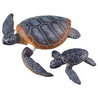 TAKARA TOMY 多美 TOMY多美卡安利亚仿真海洋动物模型男认知玩具绿海龟漂浮版137610