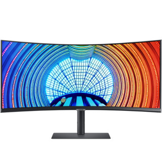 SAMSUNG 三星 C系列 S34A650UXC 34英寸 VA 曲面 FreeSync 显示器（3440×1440、100Hz、HDR10、Type-C 90W）