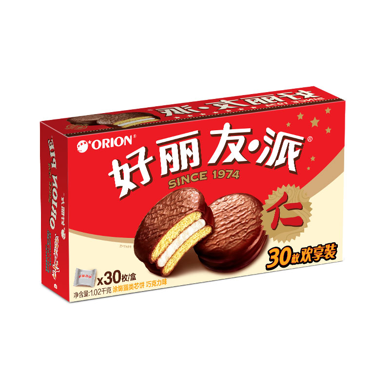 orion 好丽友 巧克力派 30枚 1.02kg