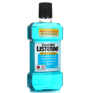 LISTERINE 李施德林 基础护理系列 漱口水 冰蓝口味 1L