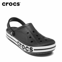 Crocs 卡骆驰 Crocs洞洞鞋 卡骆驰夏季贝雅卡骆班情侣男女沙滩凉鞋|205089(黑色/白色 36)