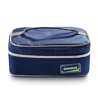 GlassLock盖朗原装便当包韩版便携保温饭盒袋小拎包手提袋餐包 蓝色