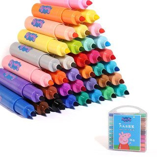 小猪佩奇Peppa Pig 36色大头水彩笔可水洗儿童画笔幼儿园小学生涂鸦文具套装