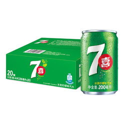 PEPSI 百事 7喜可乐 七喜 7UP  柠檬味  迷你罐  200ml*20听