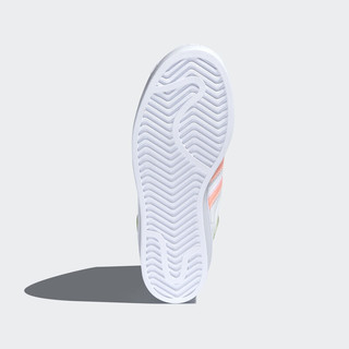 阿迪达斯官网adidas三叶草 SUPERSTAR BOLD W女子经典运动鞋FZ3651 白/紫/朦胧珊瑚粉 36(220mm)