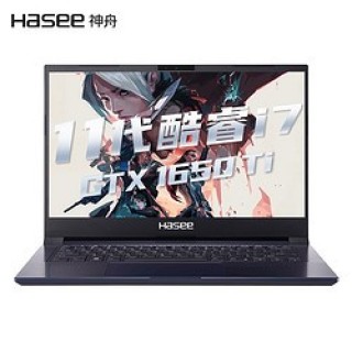 Hasee 神舟战神 S7 14英寸笔记本电脑(i7-1165G7、16GB、512GB SSD、GTX1650TI)