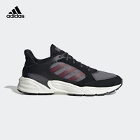 阿迪达斯官网 adidas 90s VALASION 男鞋跑步运动鞋EE9900 黑色/紫色/猩红色 42(260mm)