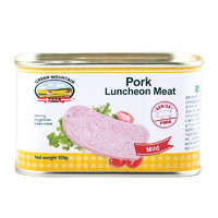 丹麦进口 绿山农场 午餐肉罐头 清淡风味 198g 猪肉罐头 肉香四溢 质地鲜嫩 开罐即食