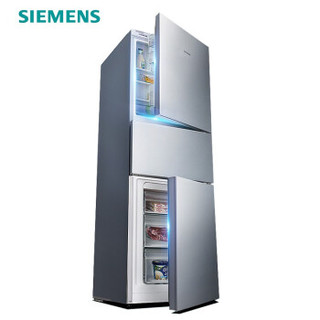 SIEMENS/西门子冰箱三门家用家电直冷节能多门小冰箱小型三开门274升电冰箱KG27FA296C 银色