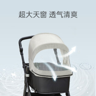 爱贝丽(IBelieve) 婴儿推车双向高景观可坐可躺大轮避震新生儿0-3岁童车 变色龙5-雾霾蓝