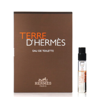爱马仕(HERMES)大地男士淡香水50/100ml清新木质男友香 大地男士香水EDT试管小样2ml