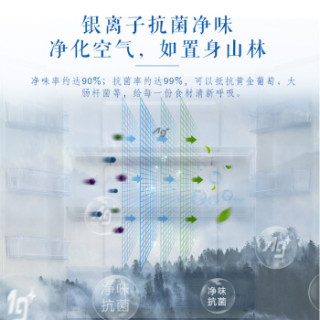 松下(Panasonic) 380升 变频风冷无霜多门冰箱玻璃面光合保鲜银离子净味 NR-DE39TXP-S