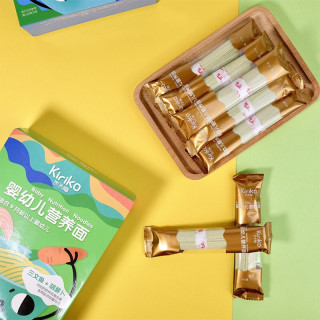 凯利蔻(KIRIKO)宝宝营养面条婴儿辅食儿童易消化面条无添加细面条 猪肝+菠菜