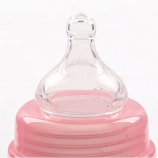 哺宝pp奶瓶塑料奶瓶带吸管手柄防胀气防摔宽口径新初生婴儿