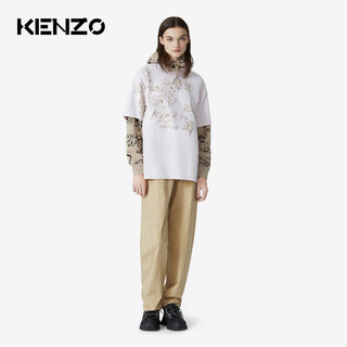 KENZO 2021春夏新品情人节系列Oversize版型T恤 FB52TS9944SA 浅咖色 XXS