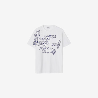 KENZO 2021春夏新品情人节系列Oversize版型T恤 FB52TS9944SA 浅咖色 XXS