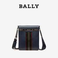 Bally/巴利新款HUYA男士经典logo斜挎包6235435 蓝色