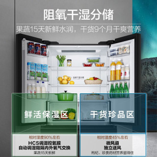 海尔冰箱十字对开门四门节能大容量一级变频502升/BCD-502WDCEU1