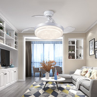  雷士 NVC   Lighting照明 EJDQ9028 缦星风扇吊灯 白色