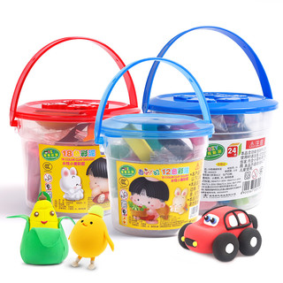 西瓜太郎儿童橡皮泥玩具套装12色24色幼儿园宝宝小学生彩泥盒装