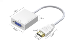 SANTIAOBA 叁條捌 HDMI转VGA线 转换器 0.2米