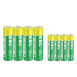 EBL 碳性电池 5号4粒 +7号4粒