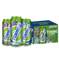 TUBORG 乐堡 啤酒 淡味型精选麦芽 拉格 清爽 500mL 12罐 整箱装