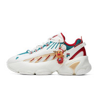 FILA 斐乐 HERITAGE-FHT系列 女子休闲运动鞋 F12W111225F-BD 明亮白/深丛绿 37.5