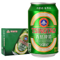 TSINGTAO 青岛啤酒 经典系列11度百年青啤罐装整箱 330mL 24罐