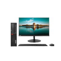 Lenovo 联想 ThinkCentre M720s 9代酷睿版 23英寸 商用台式机 黑色(酷睿i5-9500、核芯显卡、16GB、256GB SSD+2TB HDD、风冷)