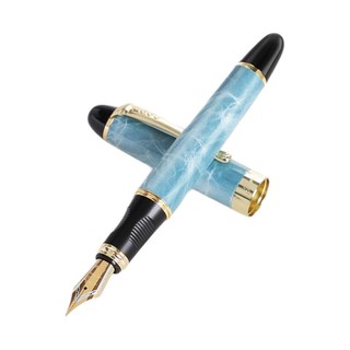 Jinhao 金豪 钢笔 X450 大理石蓝 1.0mm 单支装