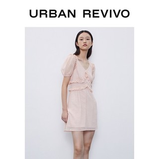 URBAN REVIVO YU32S7EE2000 女款收腰连衣裙