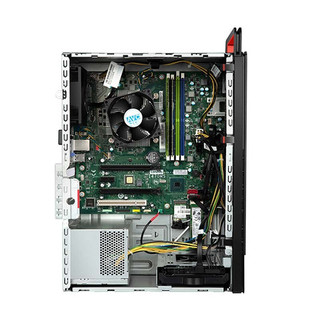 Lenovo 联想 ThinkCentre M730t 十代酷睿版 23.8英寸 商用台式机 黑色(酷睿i7-10700、R520、16GB、256GB SSD+1TB HDD、风冷)