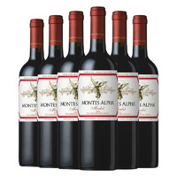 MONTES 蒙特斯 欧法系列 梅洛干红葡萄酒 750ml*6瓶