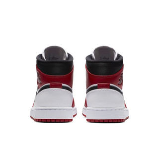 AIR JORDAN 正代系列 Air Jordan 1 Mid 男子篮球鞋 554724-173 白红 43