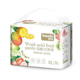 beishi 贝氏 弱酸水果系列 纸尿裤 XL32片
