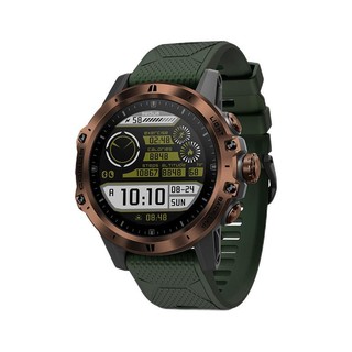 COROS 高驰 VERTIX 智能手表 47mm 古铜色钛合金 丛林绿硅胶表带（北斗、GPS、血氧）