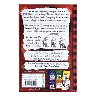 儿童文学 Diary of a Wimpy Kid #1小屁孩日记1进口英文原版小说送音频 美国初中小学生7-12岁课外阅读章节书幽默漫画励志成长推荐阅读 百源国际童书城旗舰店