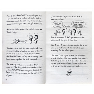 儿童文学 Diary of a Wimpy Kid #1小屁孩日记1进口英文原版小说送音频 美国初中小学生7-12岁课外阅读章节书幽默漫画励志成长推荐阅读 百源国际童书城旗舰店