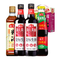 海天 调味品组合装 （料酒450ml+金标生抽500ml*2瓶+金标蚝油530g）