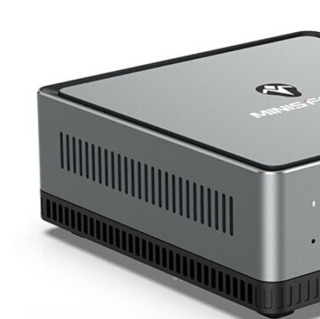 MINISFORUM UM700 台式机 灰色(锐龙R7-3750H、核芯显卡、16GB、512GB SSD、风冷)