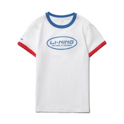LI-NING 李宁 儿童撞色短袖T恤