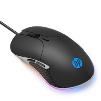 移动端、京东百亿补贴：HP 惠普 M280 有线鼠标 6400DPI RGB 黑色