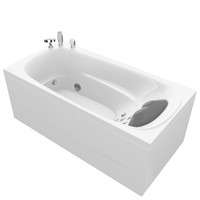 KOHLER 科勒 皓玥系列 K-76446T-NW-0 智能按摩浴缸 1.6m 左角位 无扶手款